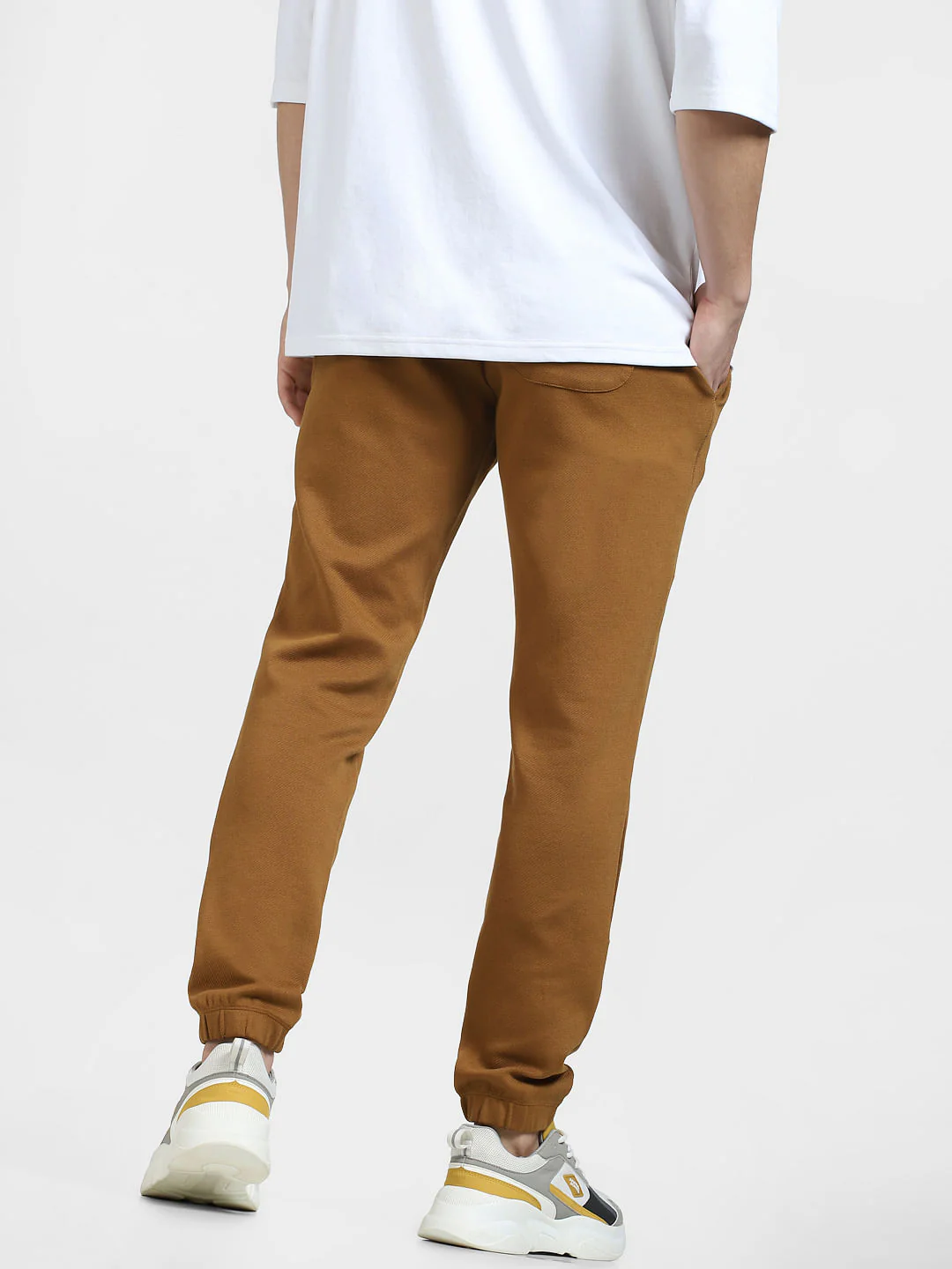 Brown Mid Rise Regular Fit Sweatpants - Image 4