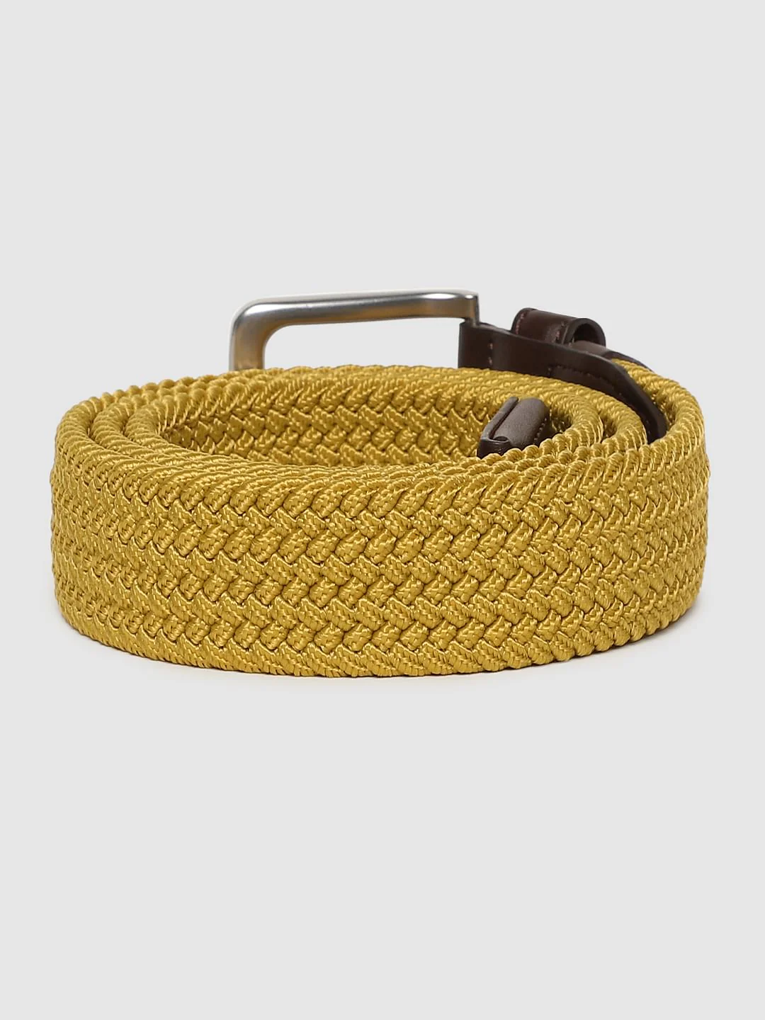 Mustard Yellow Braided Belt - Image 2