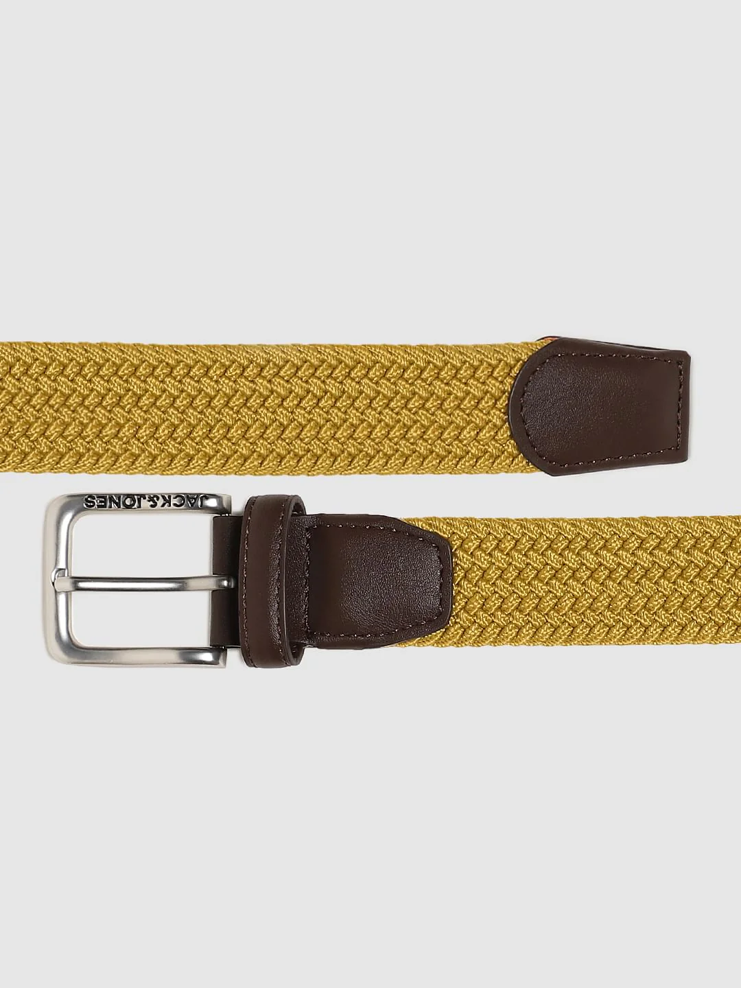 Mustard Yellow Braided Belt - Image 3