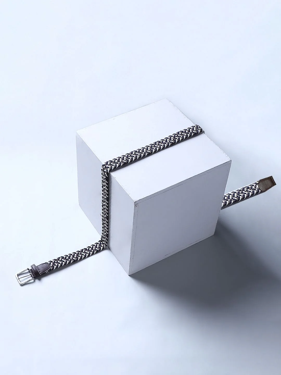 Brown Woven Waist Belt