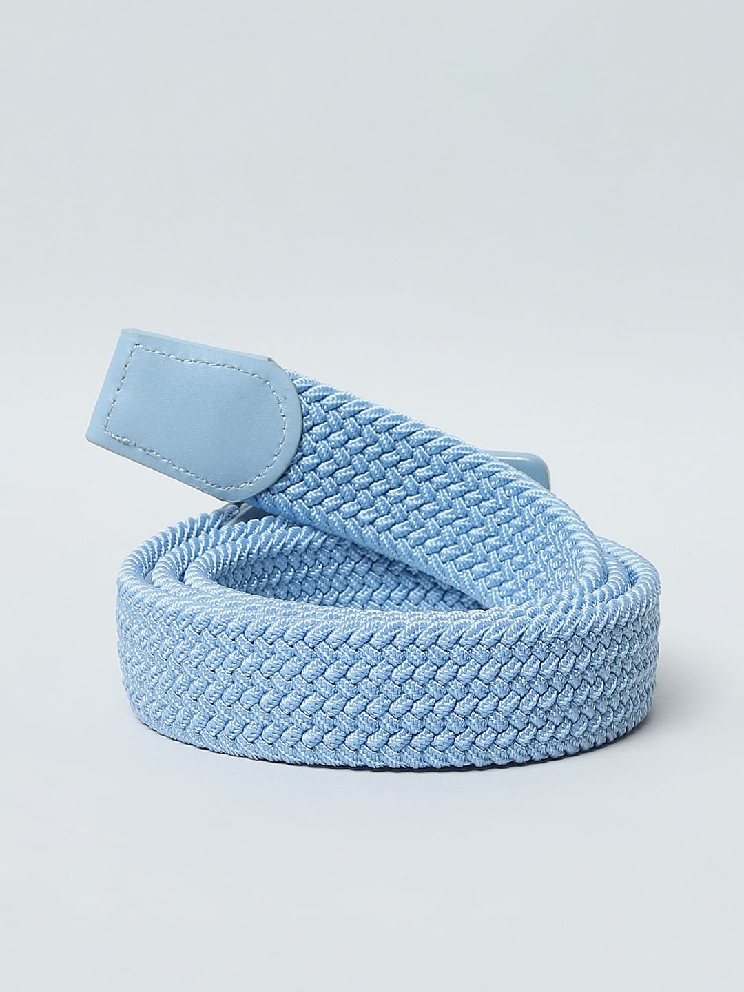 Sky Blue Braided Belt - Image 3