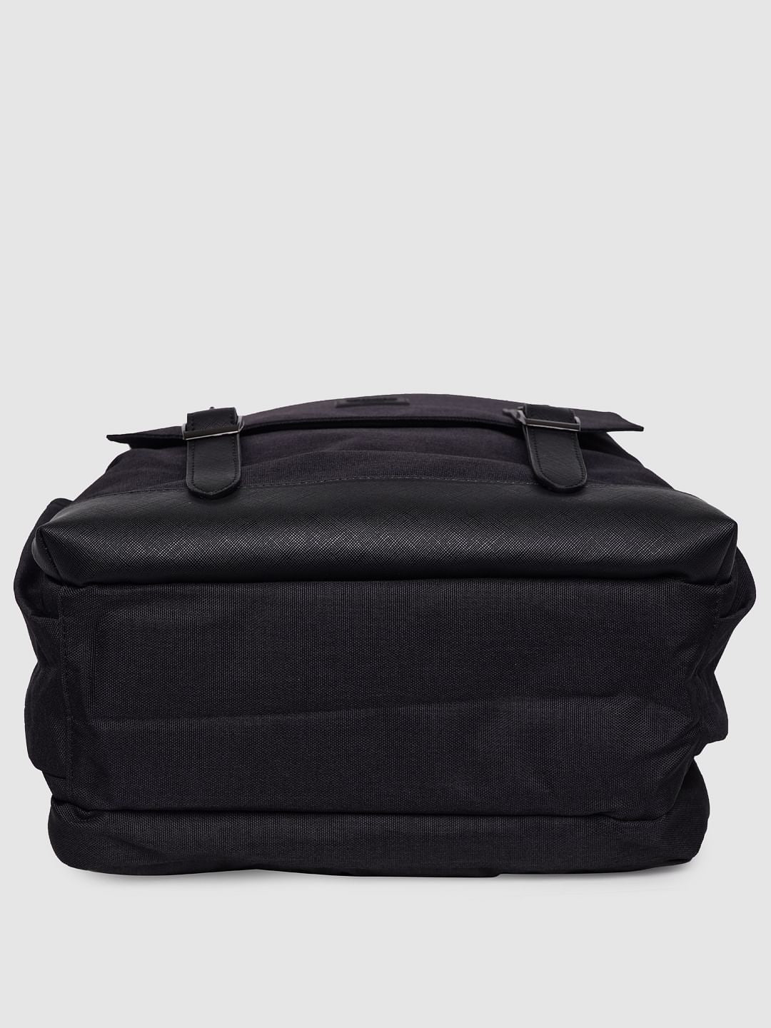 Black Solid Backpack - Image 4