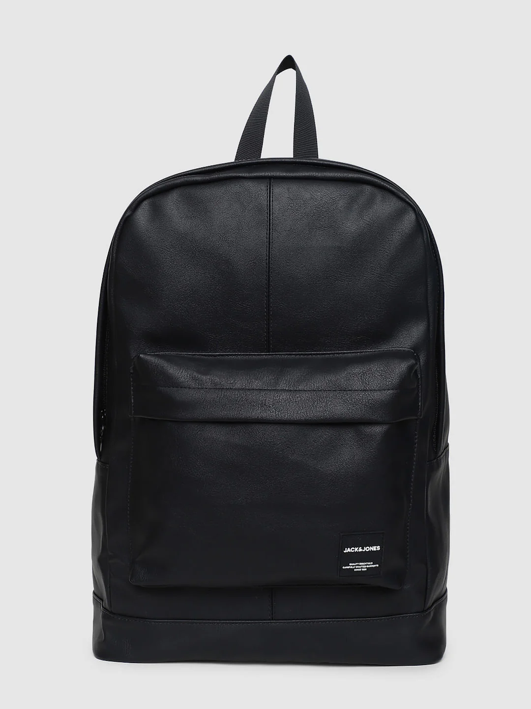 Black Solid Backpack - Image 2