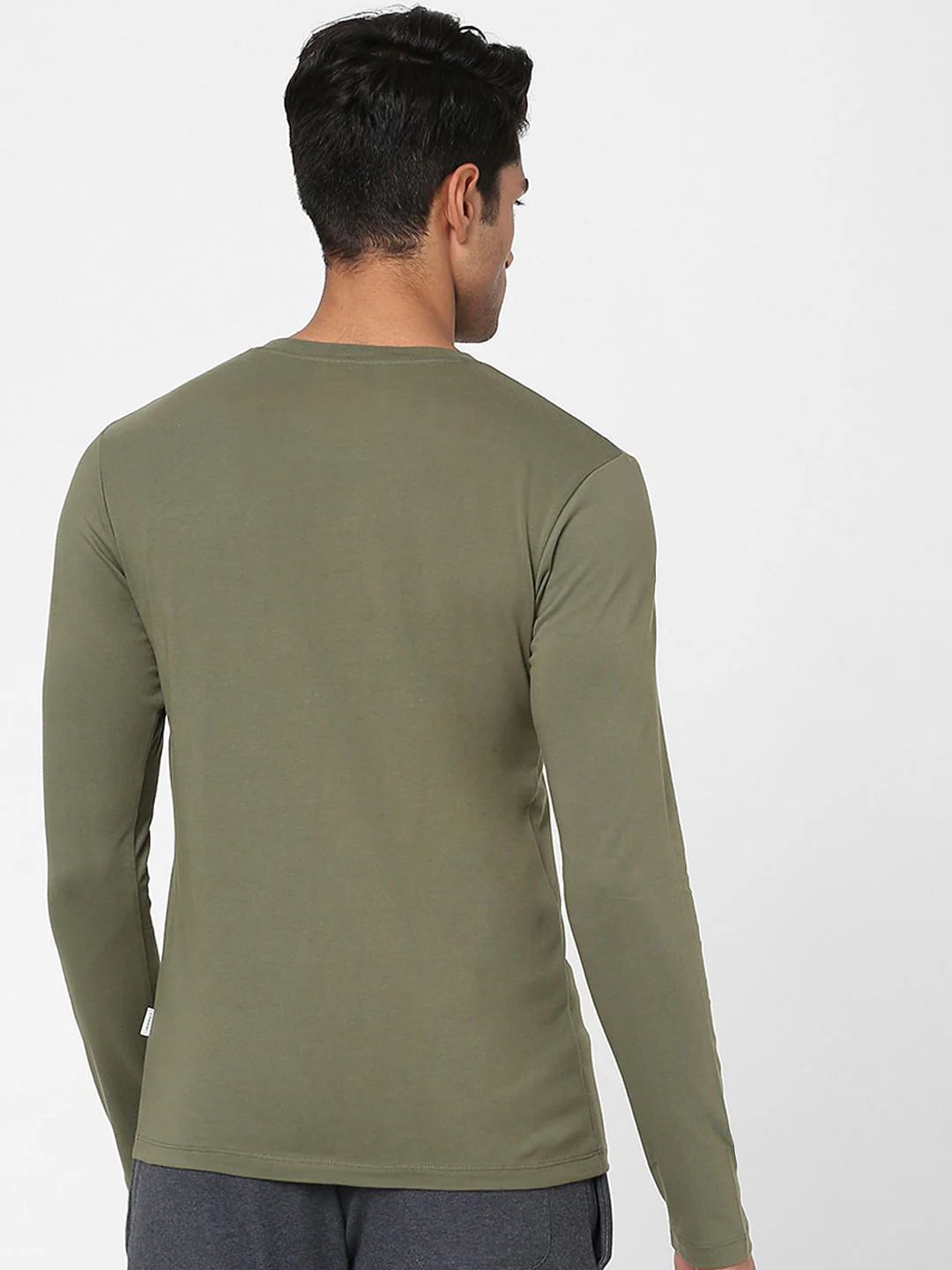 Green Logo Print Full Sleeves T-shirt - Image 3