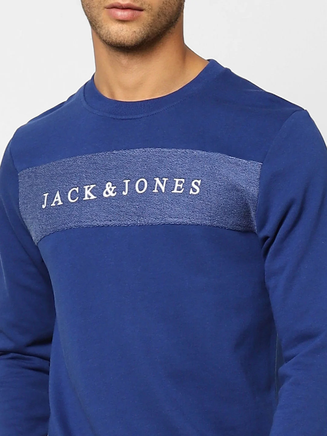 Blue Logo Print Sweatshirt - Image 5