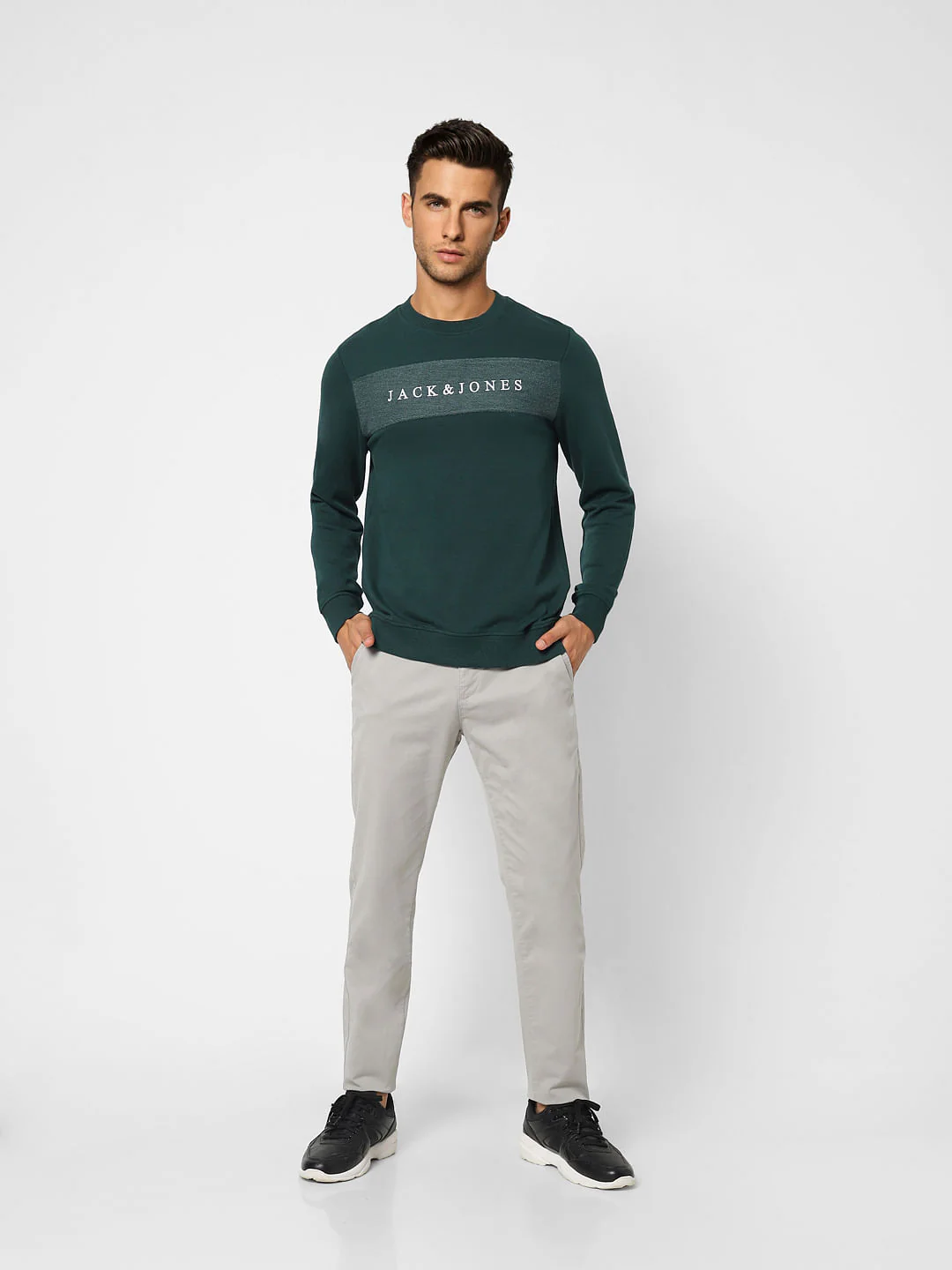 Green Logo Print Sweatshirt - Image 6