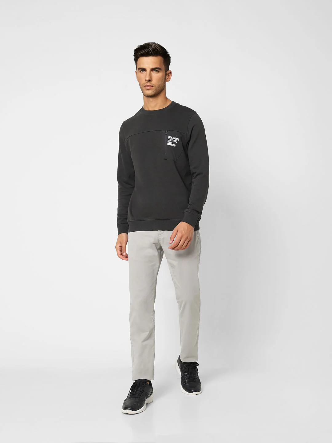 Black Logo Print Sweatshirt - Image 6