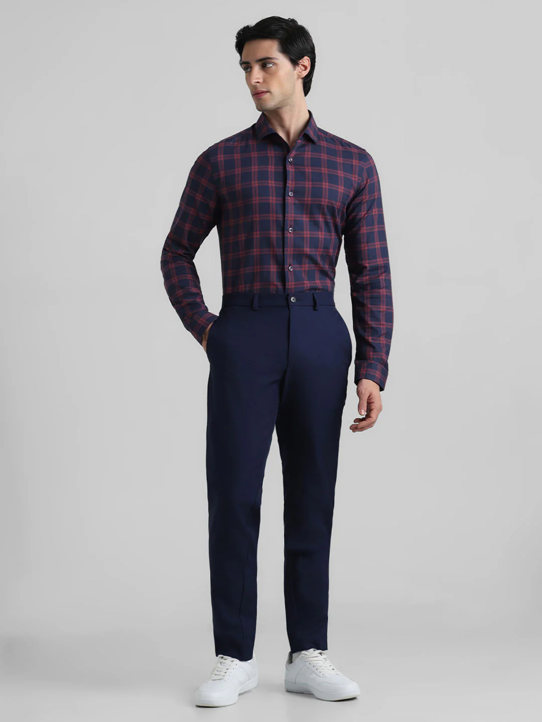Blue Check Formal Shirt - Image 6