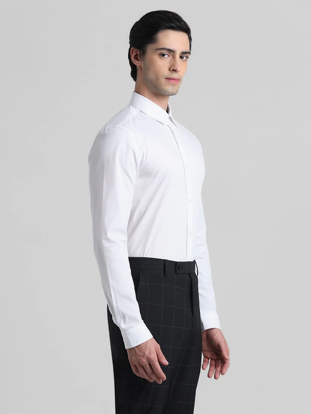 White Formal Full Sleeves Shirt - Image 3