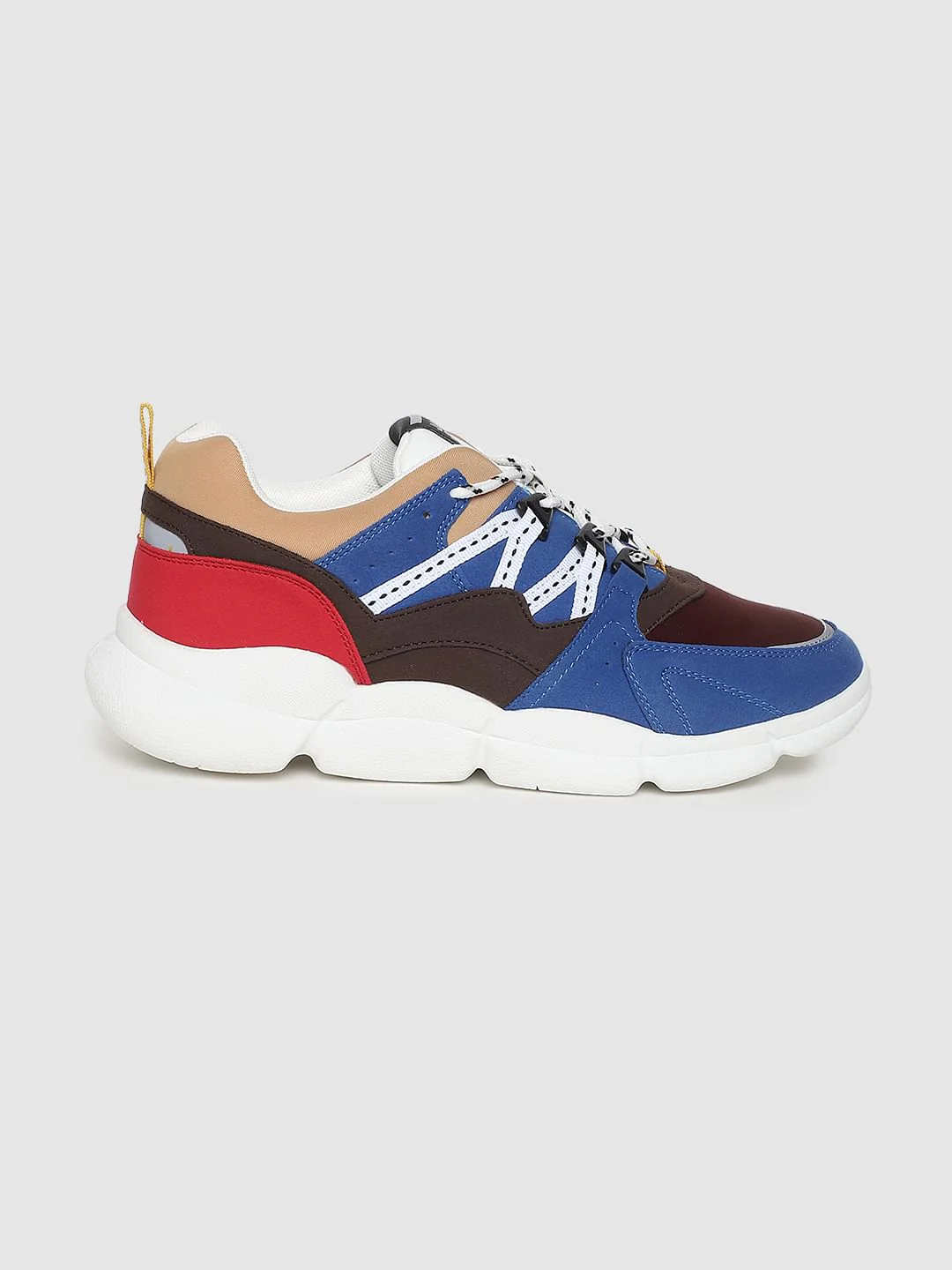 Blue Colourblocked Sneakers