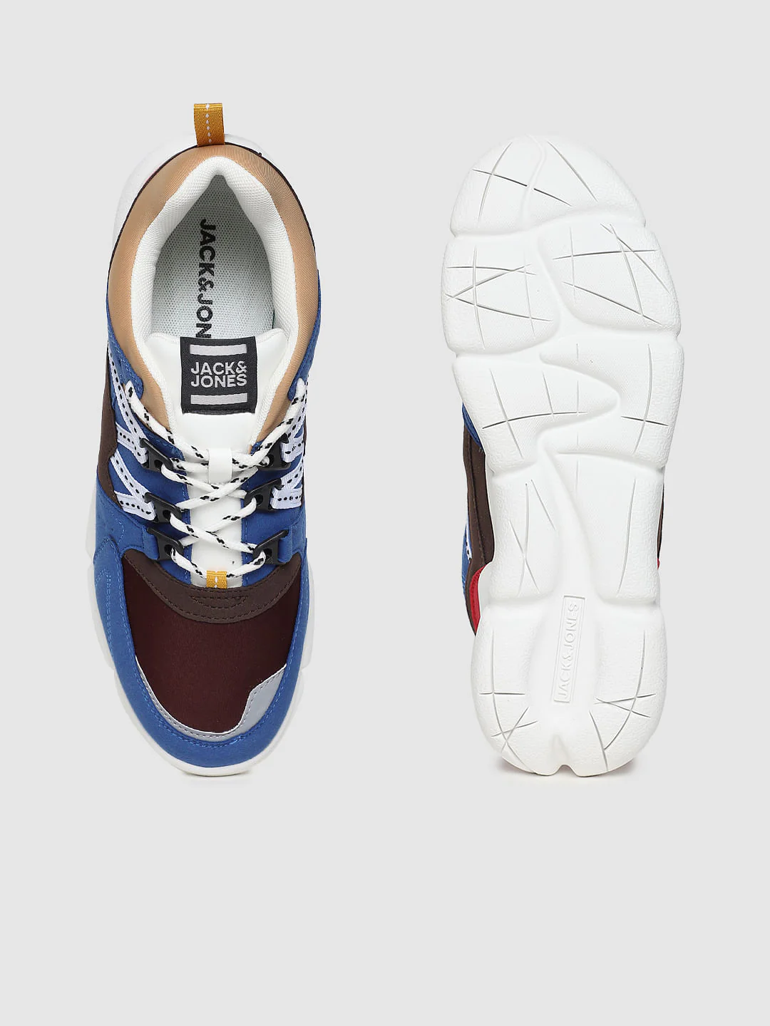 Blue Colourblocked Sneakers - Image 4