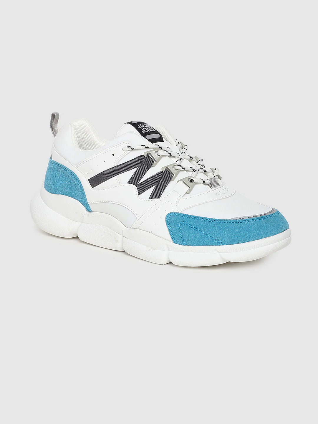 White Colourblocked Sneakers - Image 2