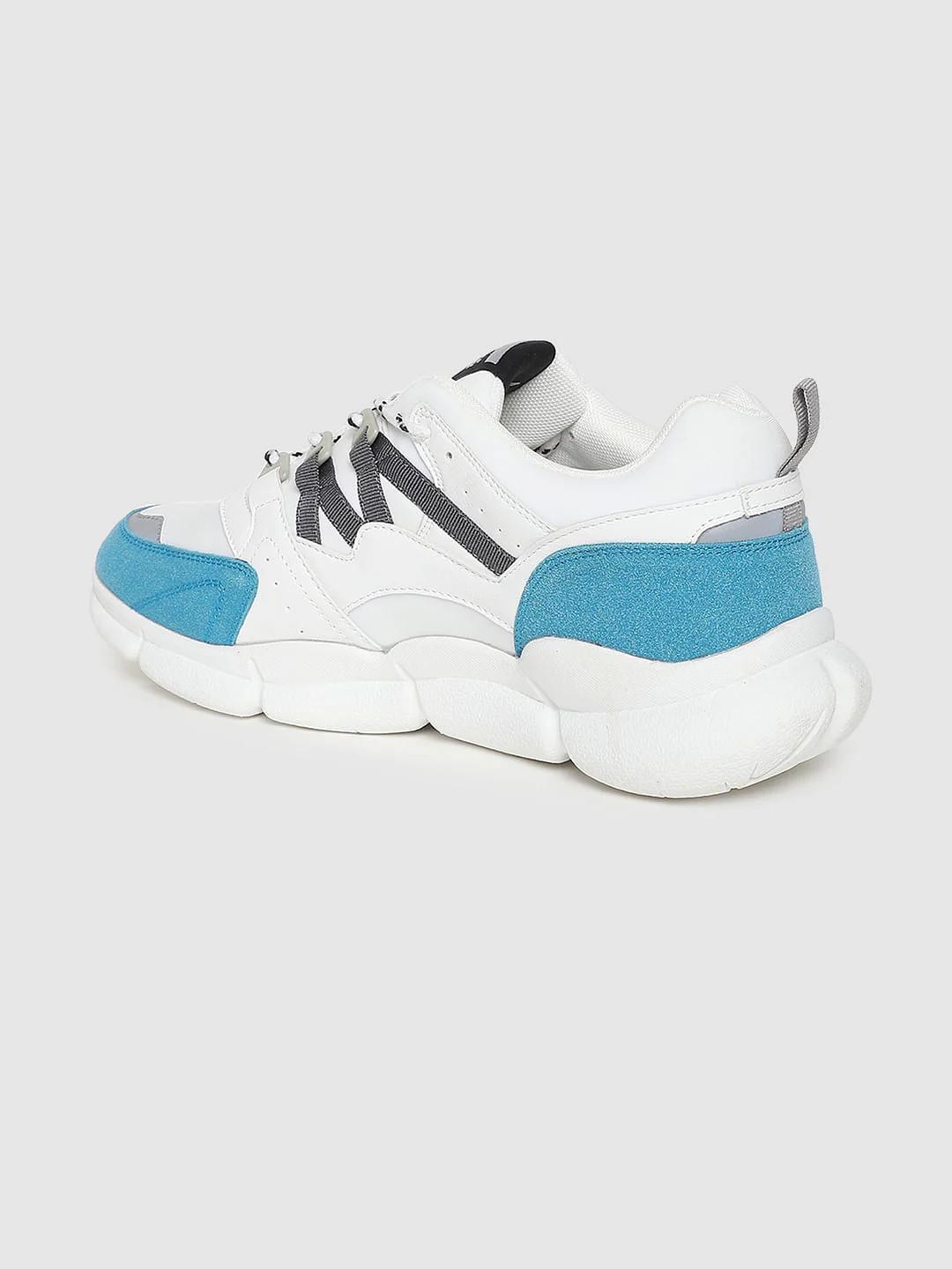 White Colourblocked Sneakers - Image 3
