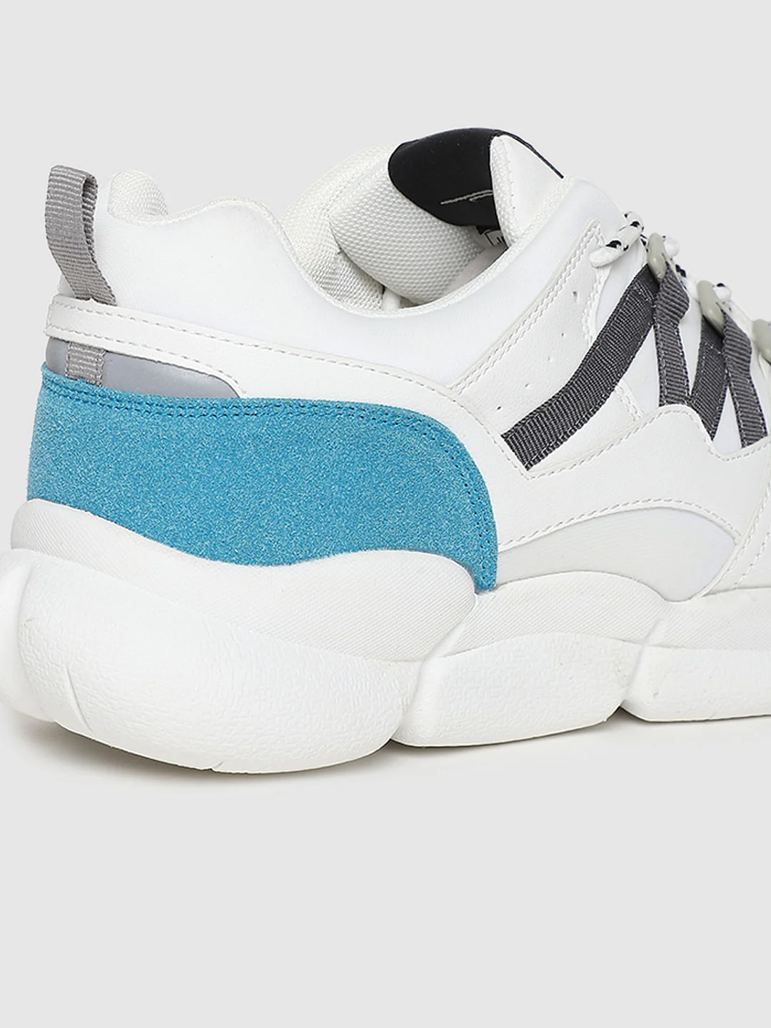 White Colourblocked Sneakers - Image 5