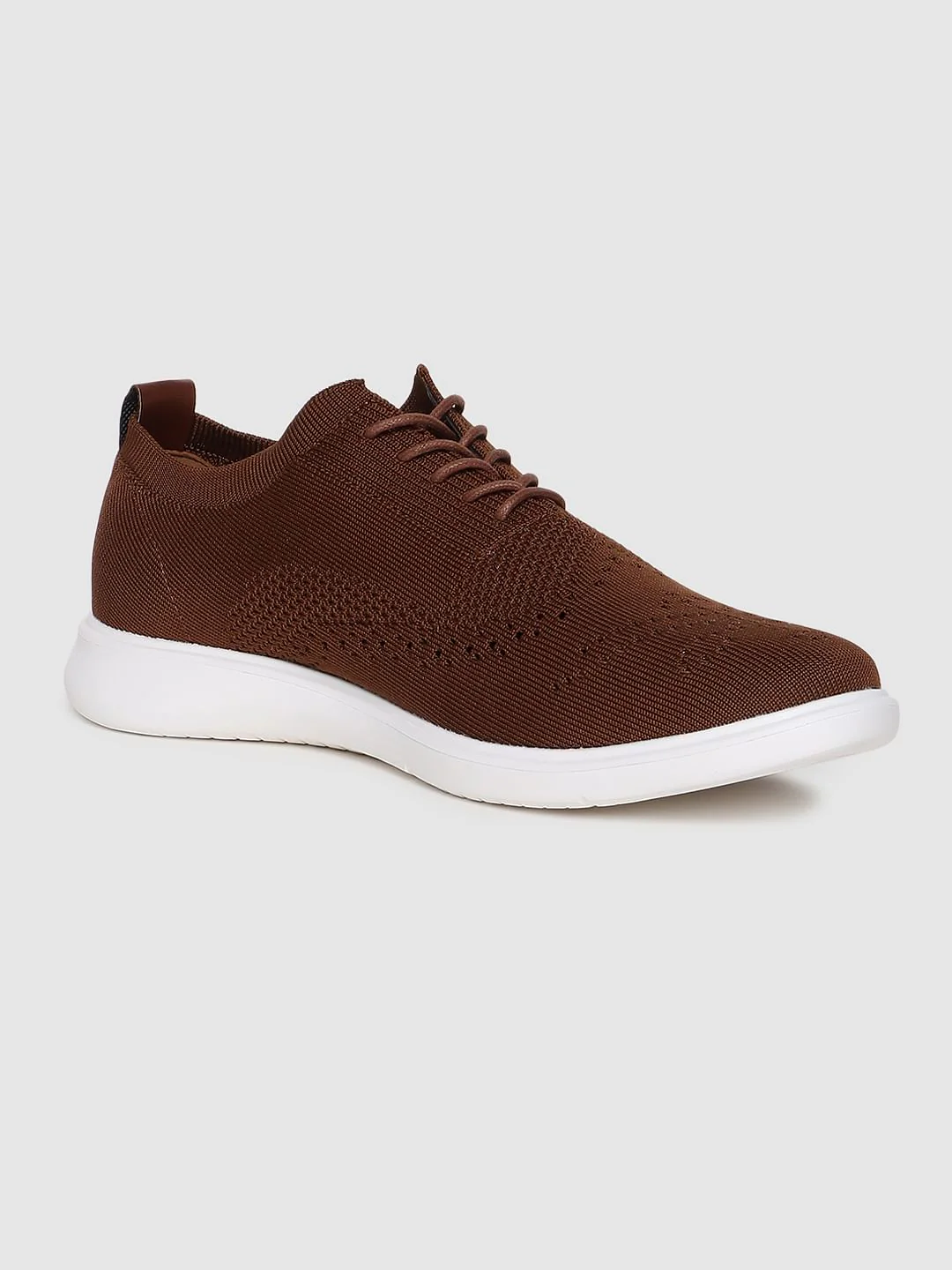 Brown Knit Brogues - Image 2