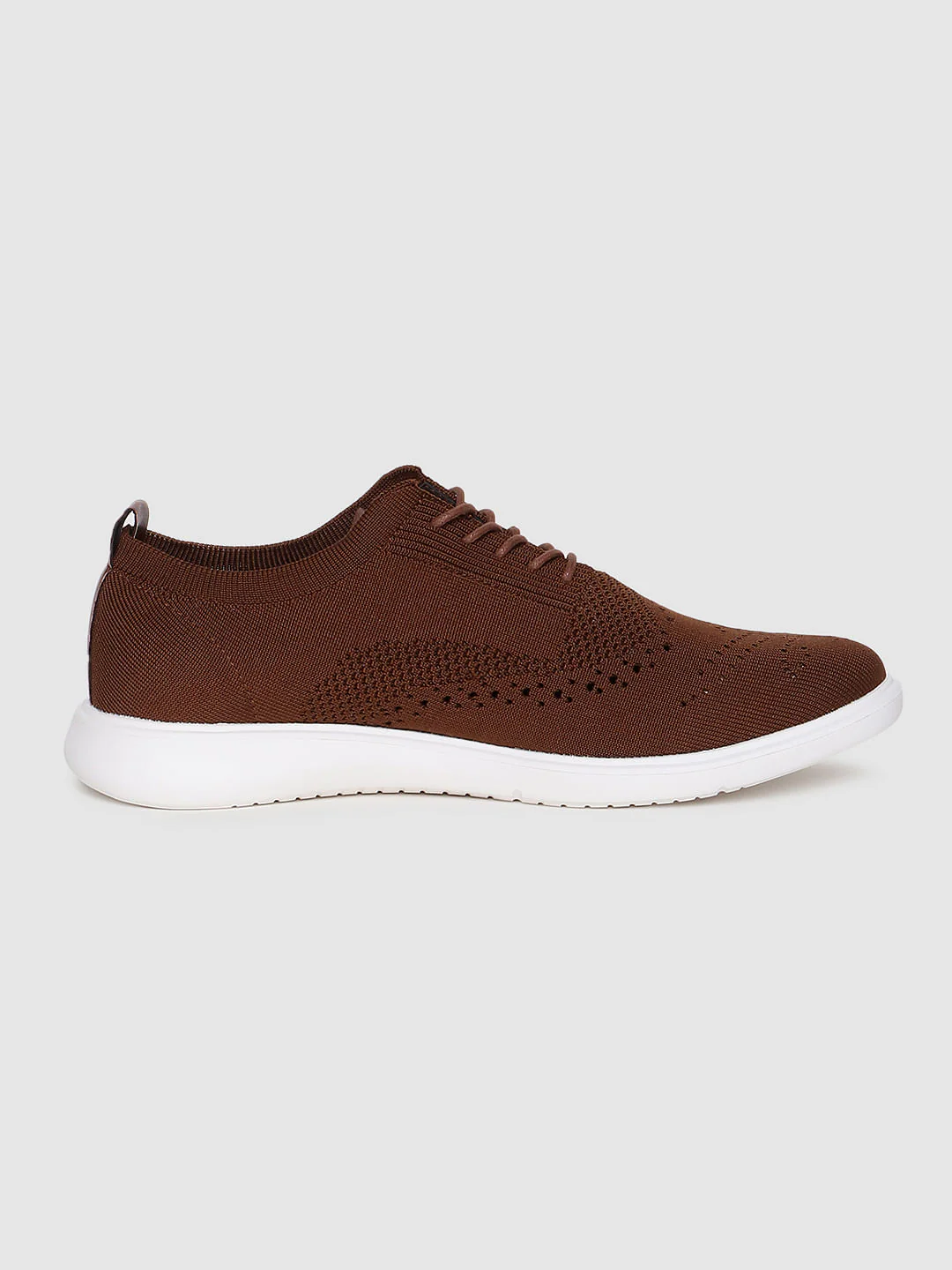 Brown Knit Brogues - Image 3