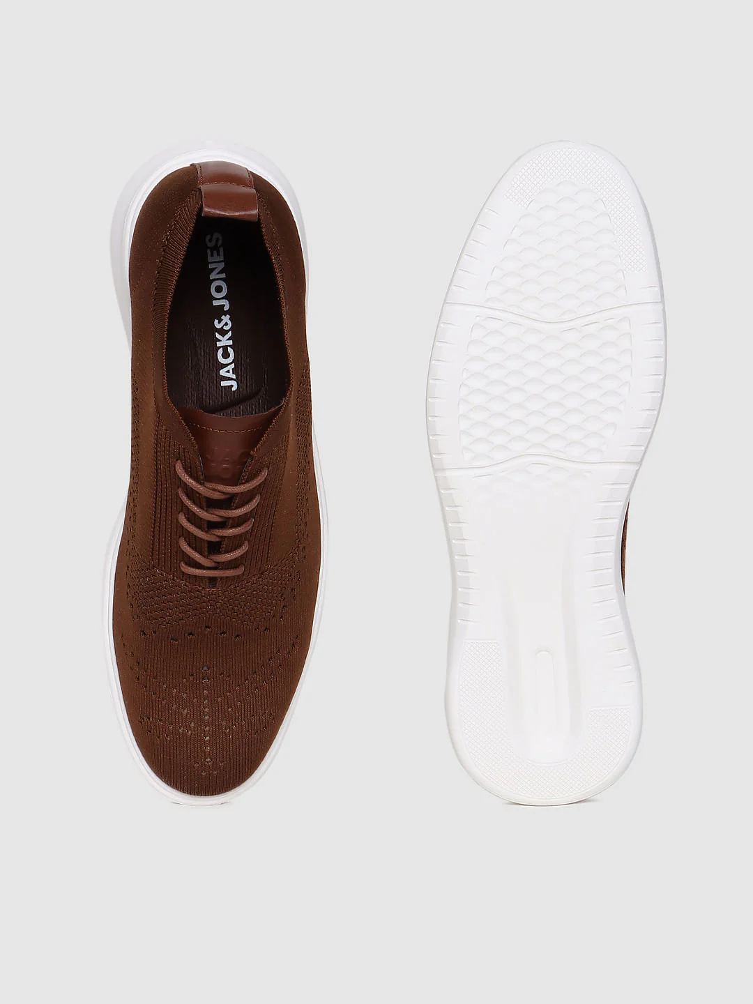 Brown Knit Brogues - Image 5