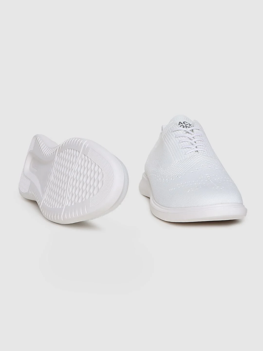 White Knit Brogues