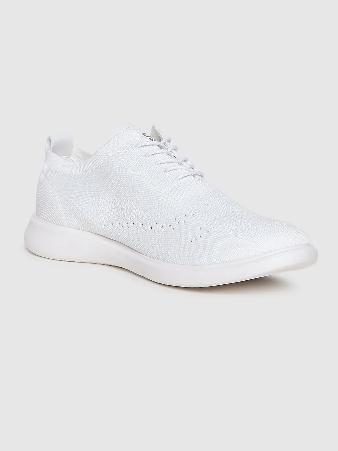 White Knit Brogues - Image 2