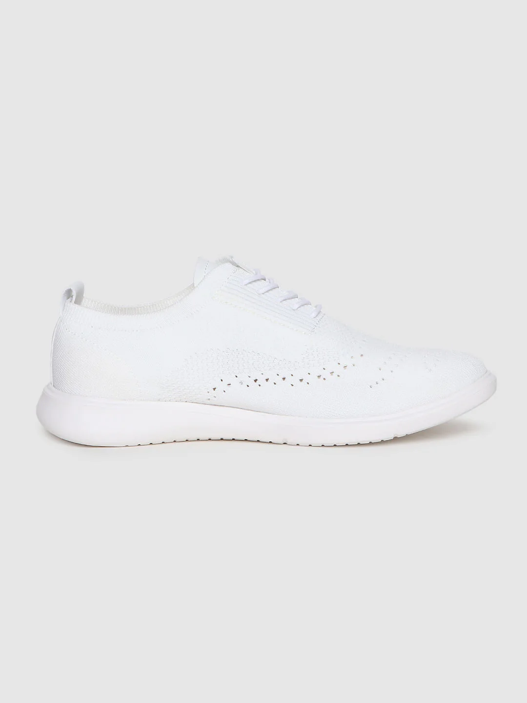 White Knit Brogues - Image 3