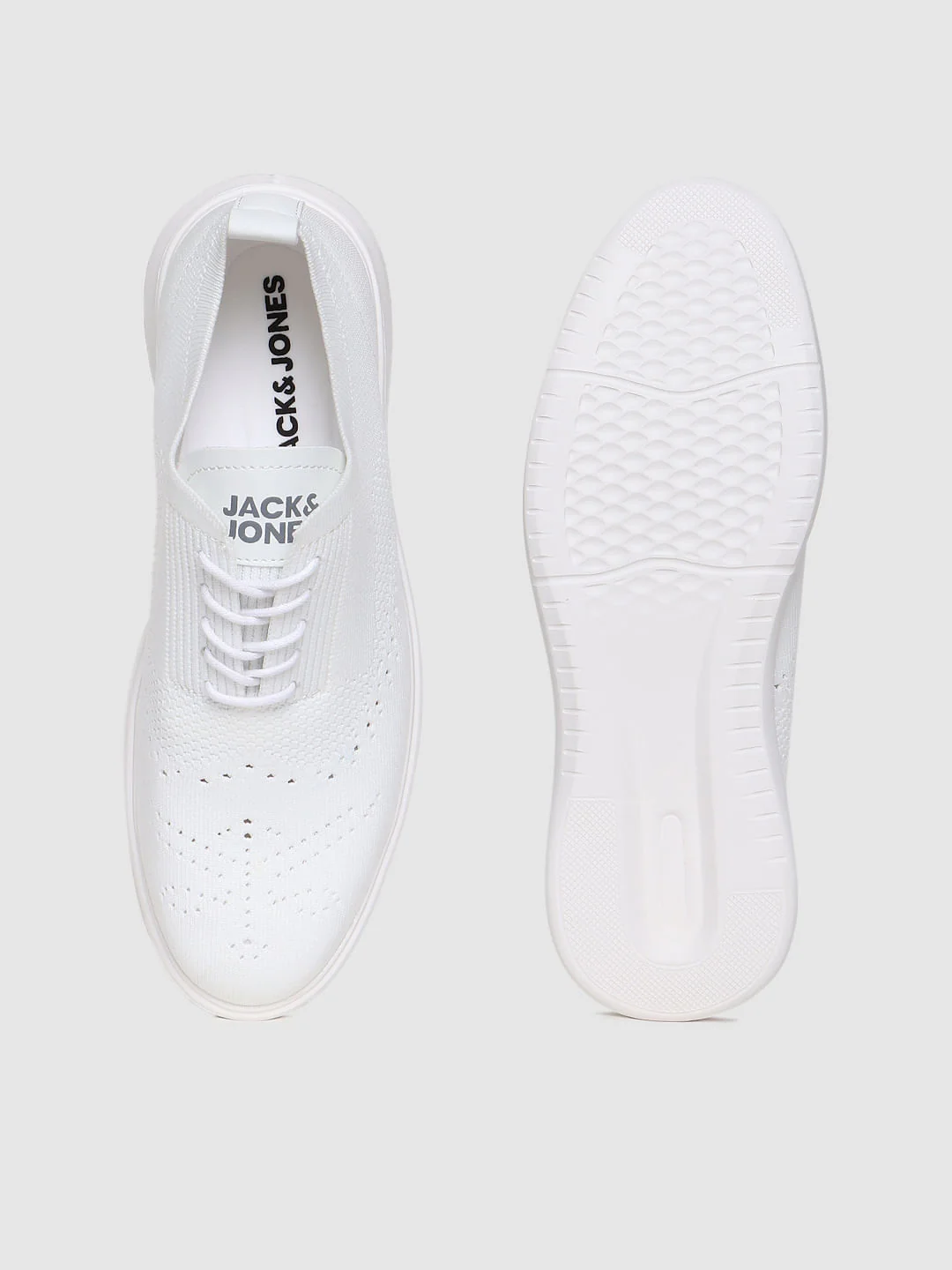 White Knit Brogues - Image 5