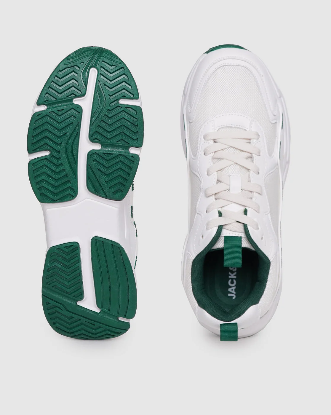 White & Green Sneakers - Image 3