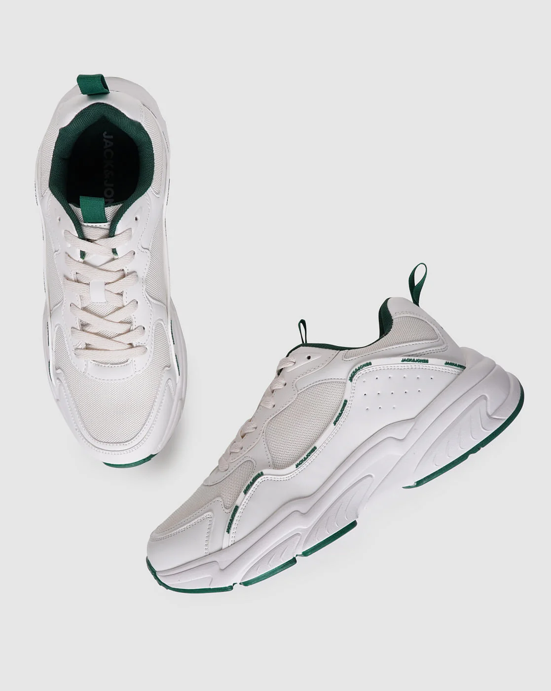 White & Green Sneakers - Image 5