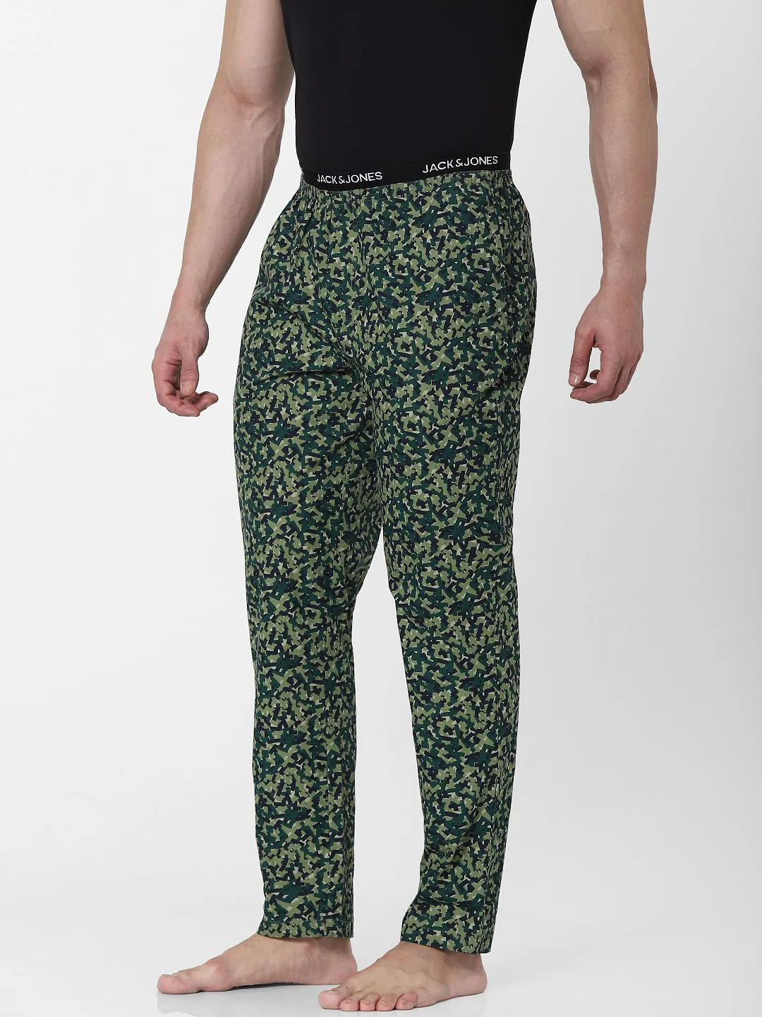 Green Abstract Print Pyjamas - Image 3