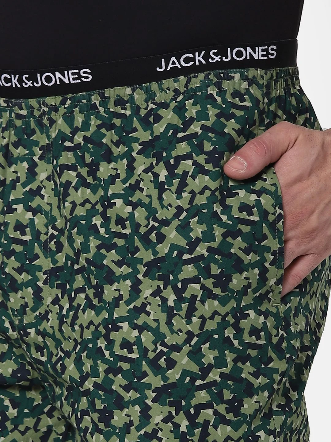 Green Abstract Print Pyjamas - Image 5