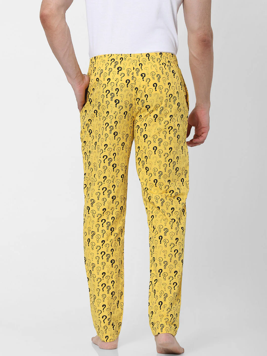Yellow Question Mark Print Pyjamas - Image 4