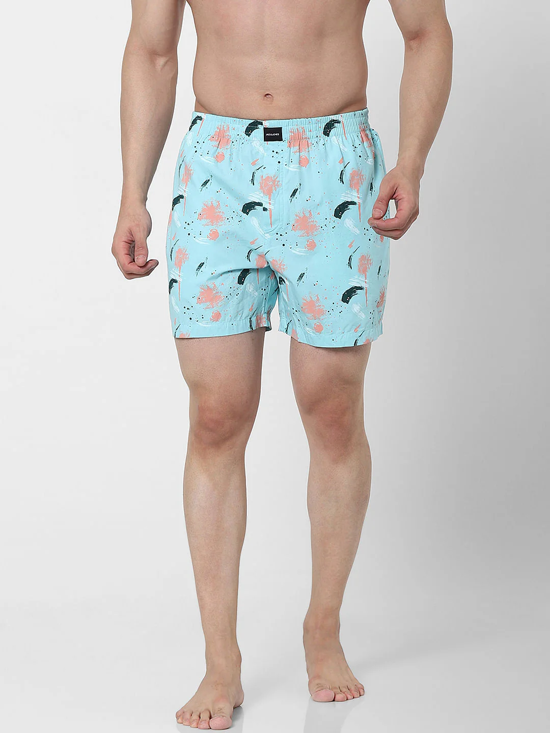 Light Blue Splash Print Boxers