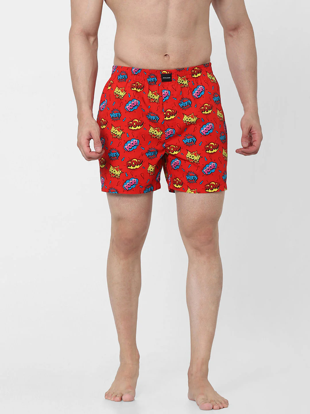 Red All Over Graphic Print Boxers