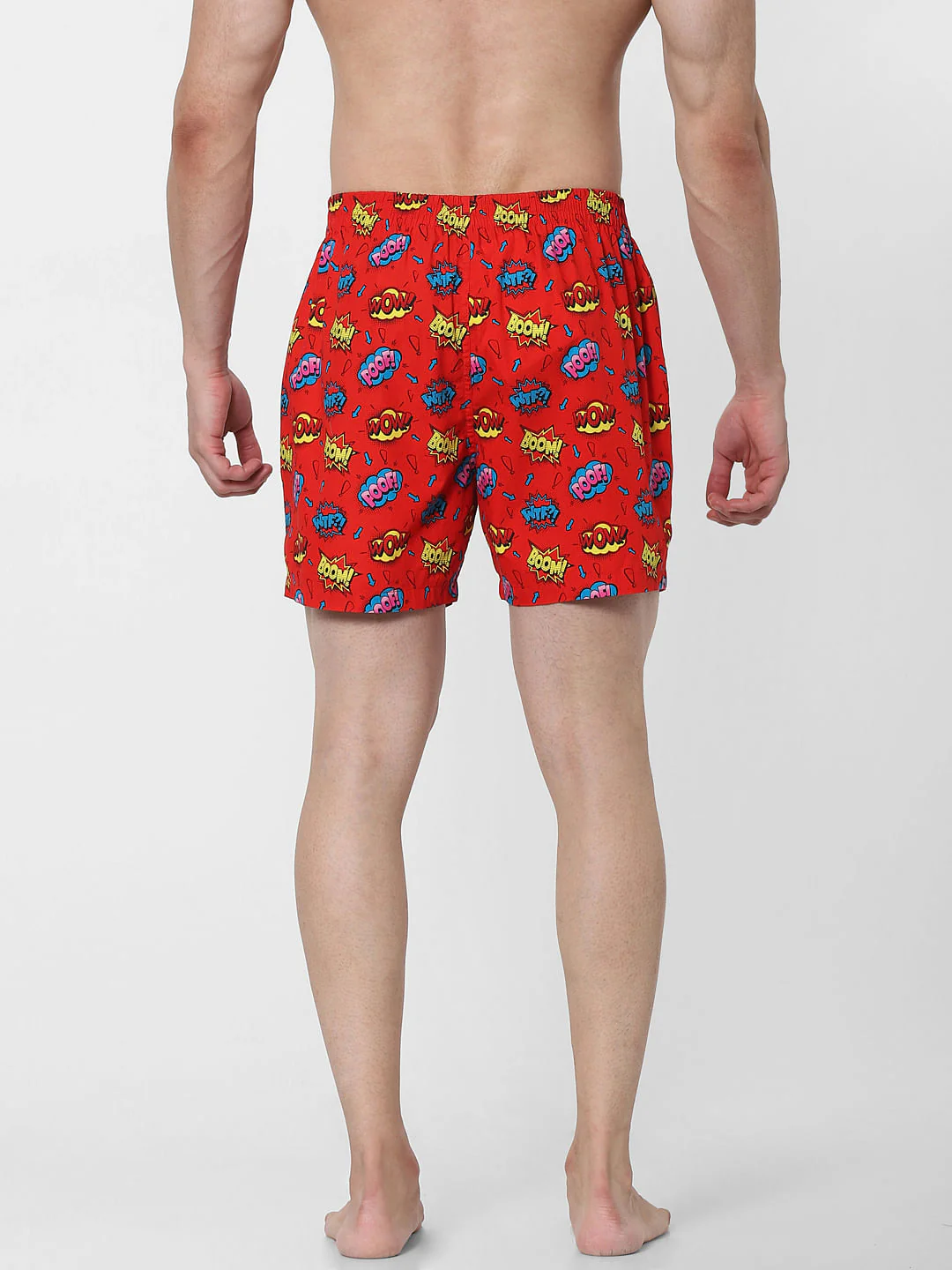 Red All Over Graphic Print Boxers - Image 3