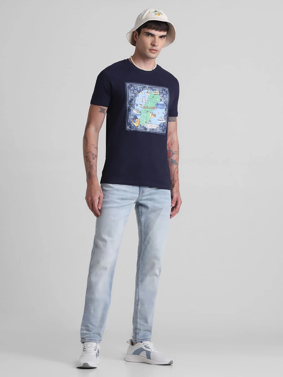 Light Blue Low Rise Glenn Slim Fit Jeans - Image 6