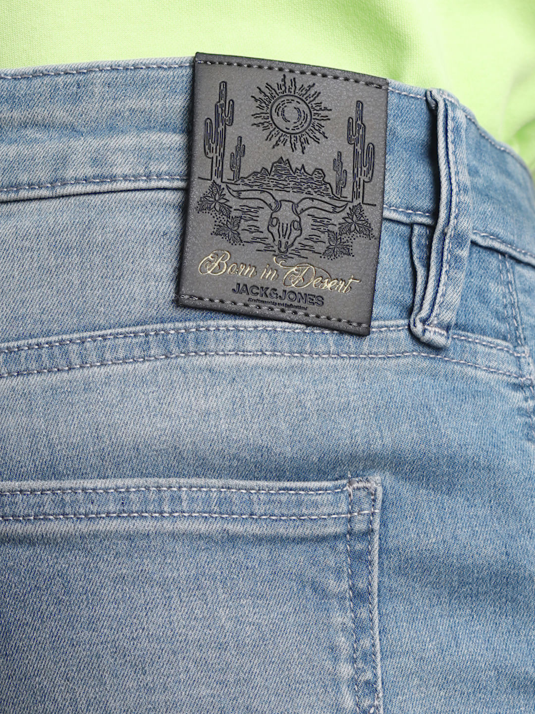 Light Blue Mid Rise Clark Regular Fit Jeans - Image 5