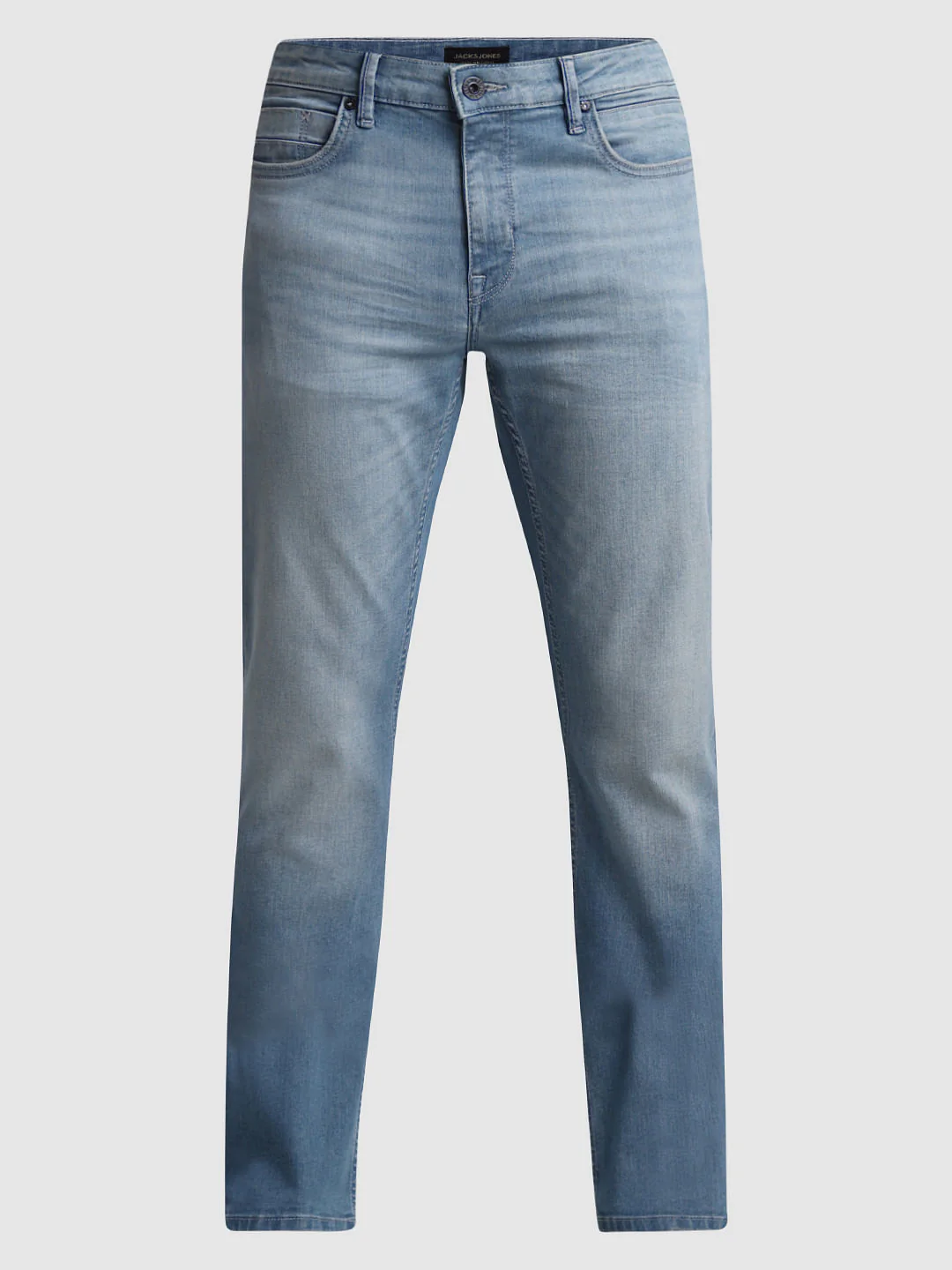 Light Blue Mid Rise Clark Regular Fit Jeans - Image 7