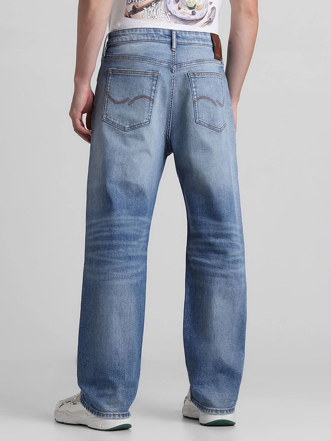 Blue Washed Dario Loose Fit Jeans - Image 3