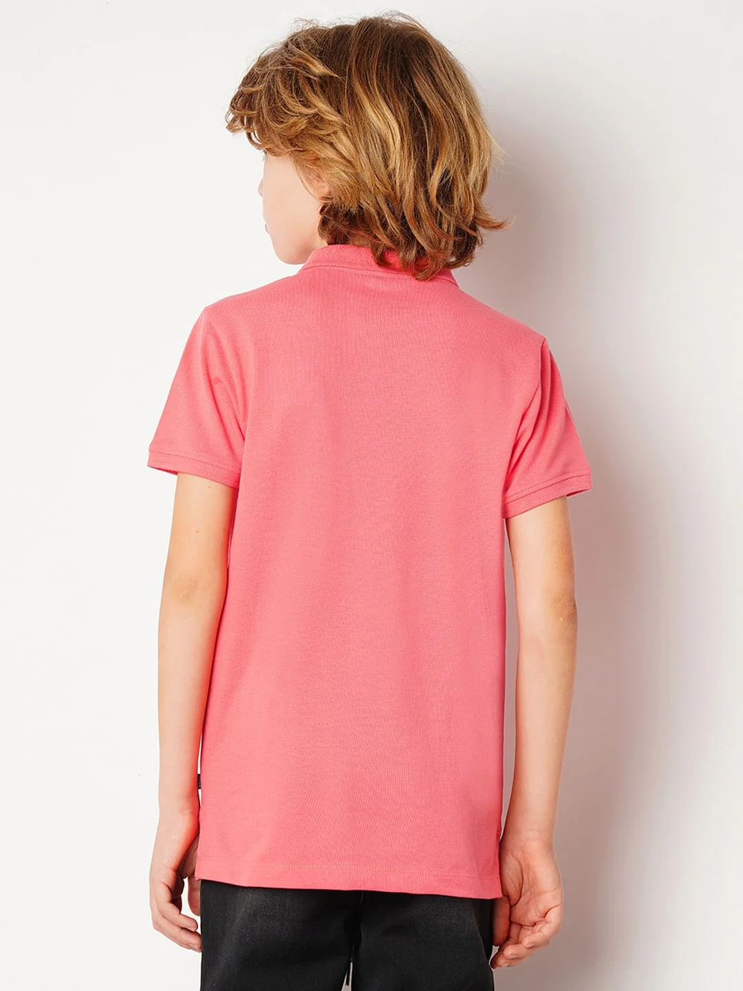 Pink Logo Print Polo T-shirt - Image 4