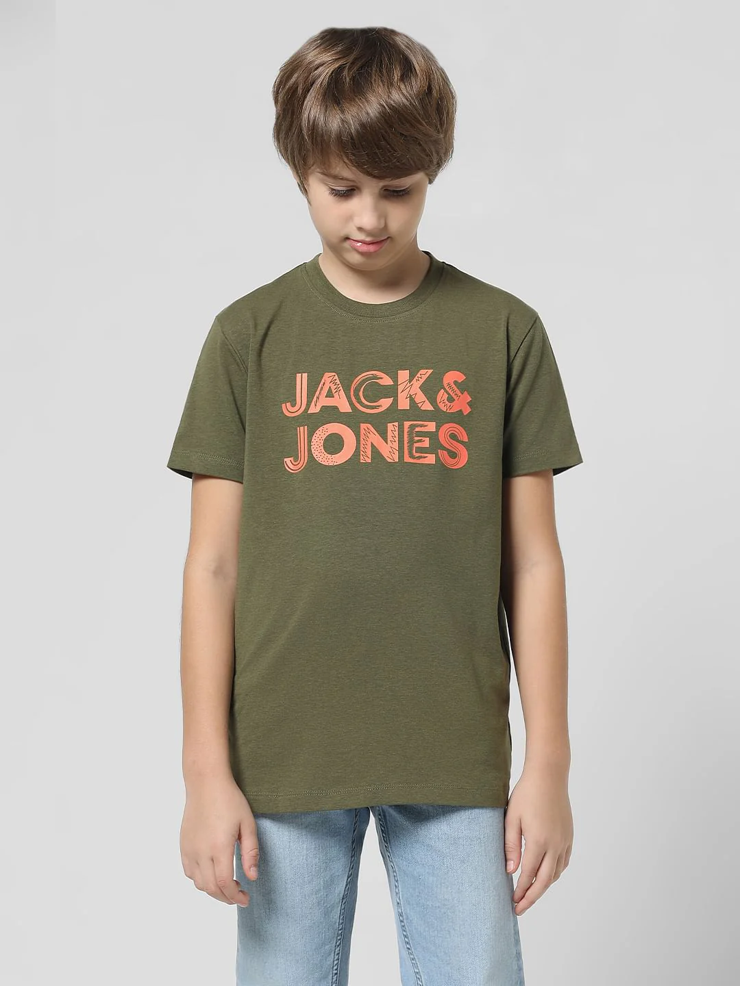 Dark Green Logo Print T-shirt - Image 2
