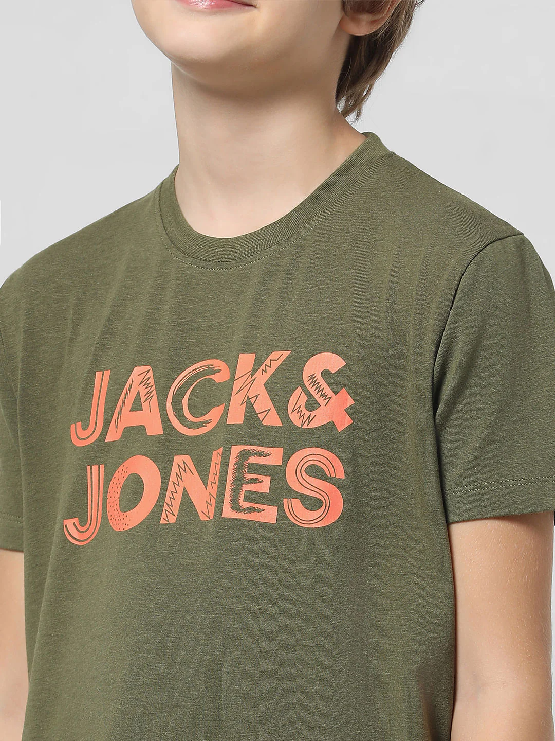Dark Green Logo Print T-shirt - Image 4