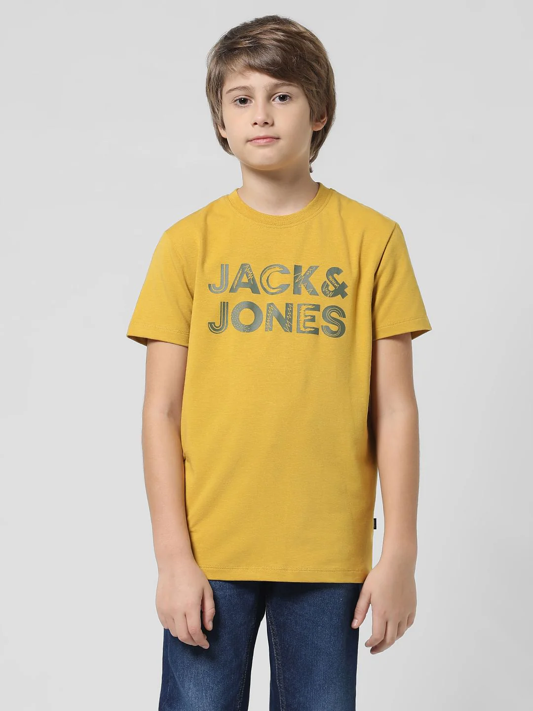 Yellow Logo Print T-shirt - Image 2