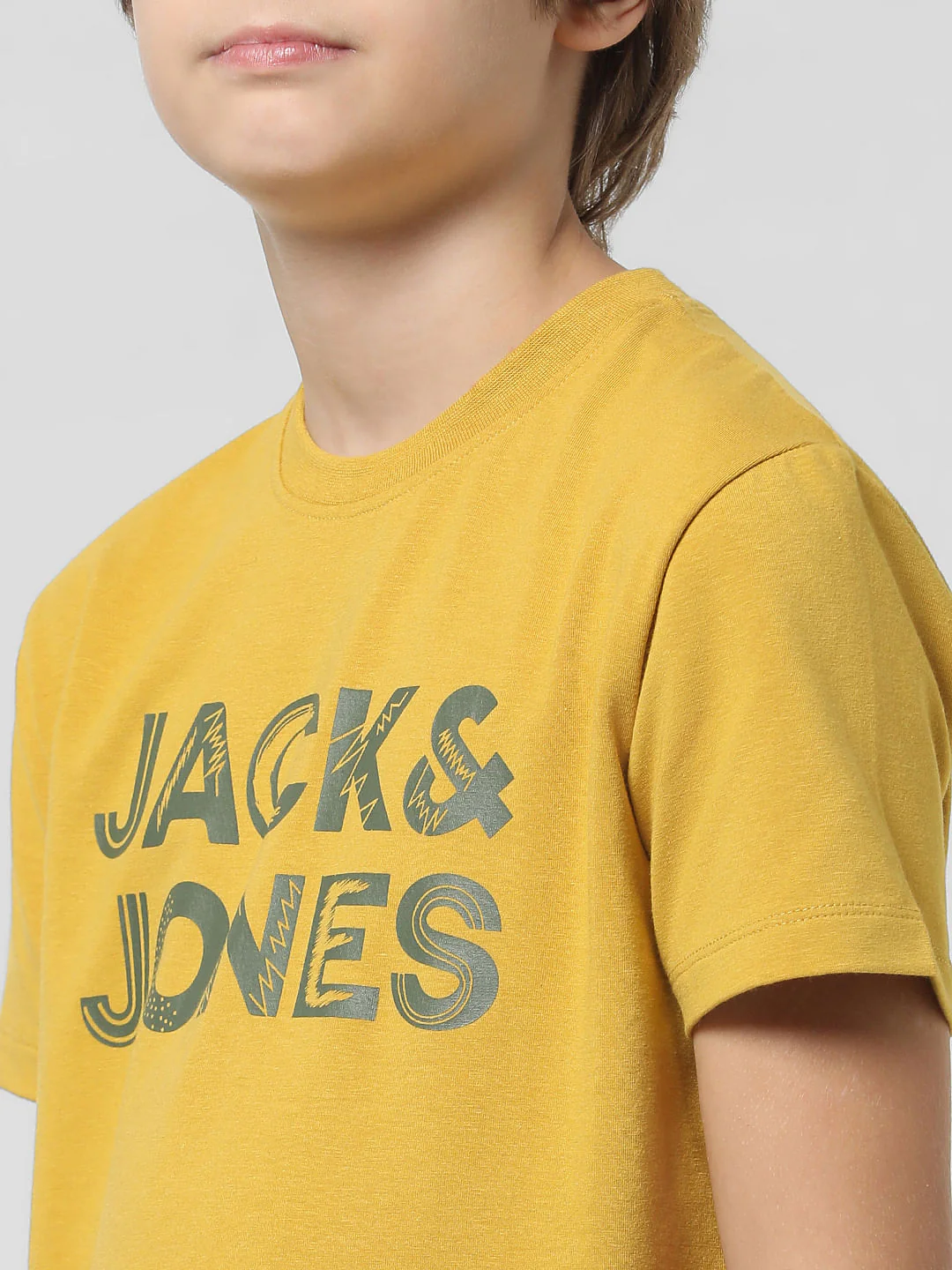 Yellow Logo Print T-shirt - Image 4