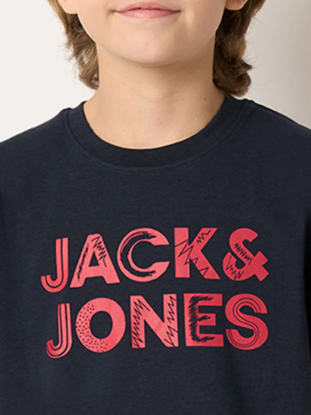Boys Navy Blue Logo Print T-shirt - Image 6