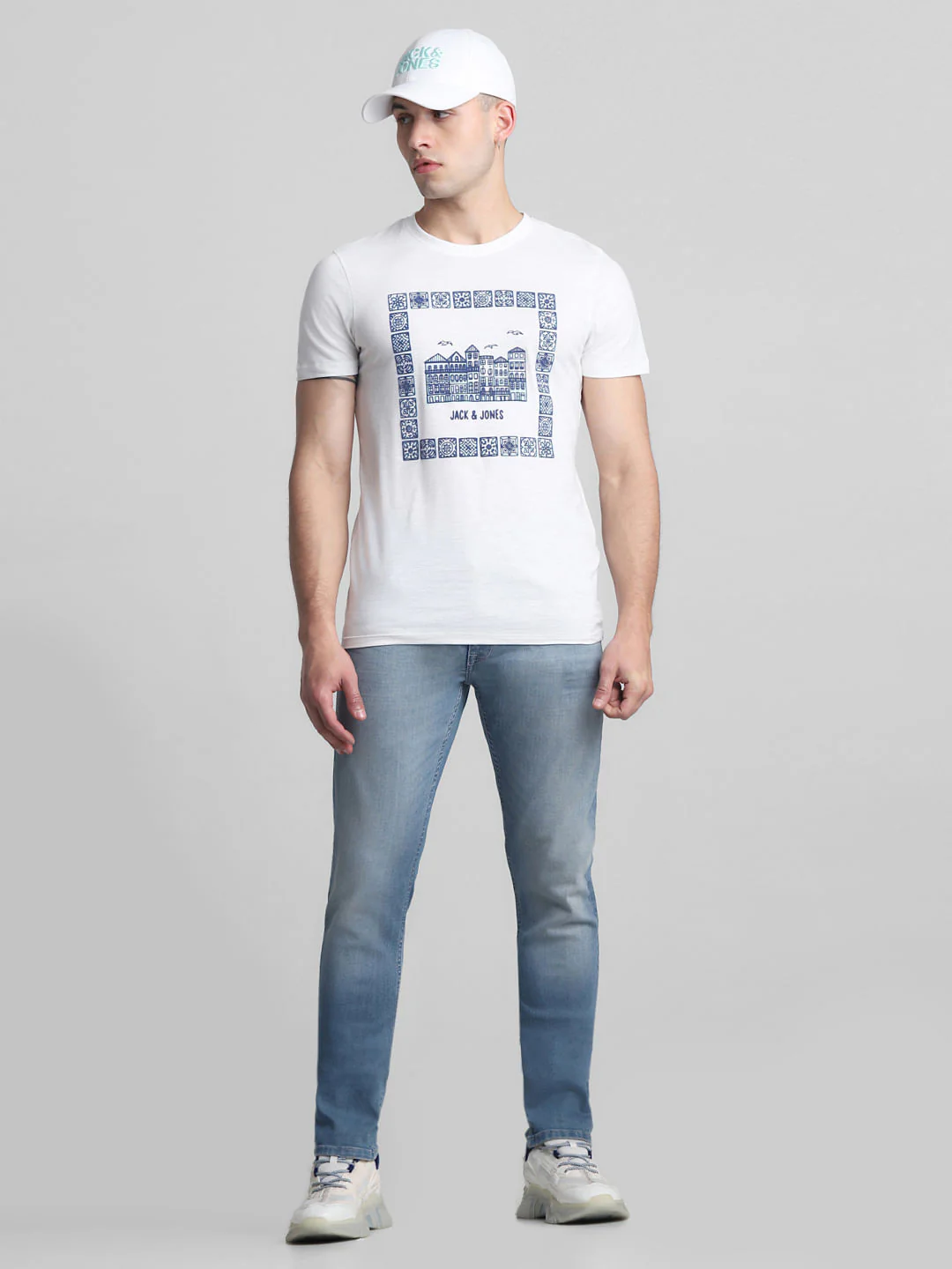 Light Blue Low Rise Washed Skinny Jeans - Image 6