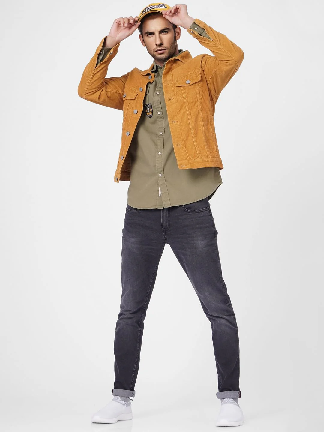 Green Patch Pocket Full Sleeves Shirt