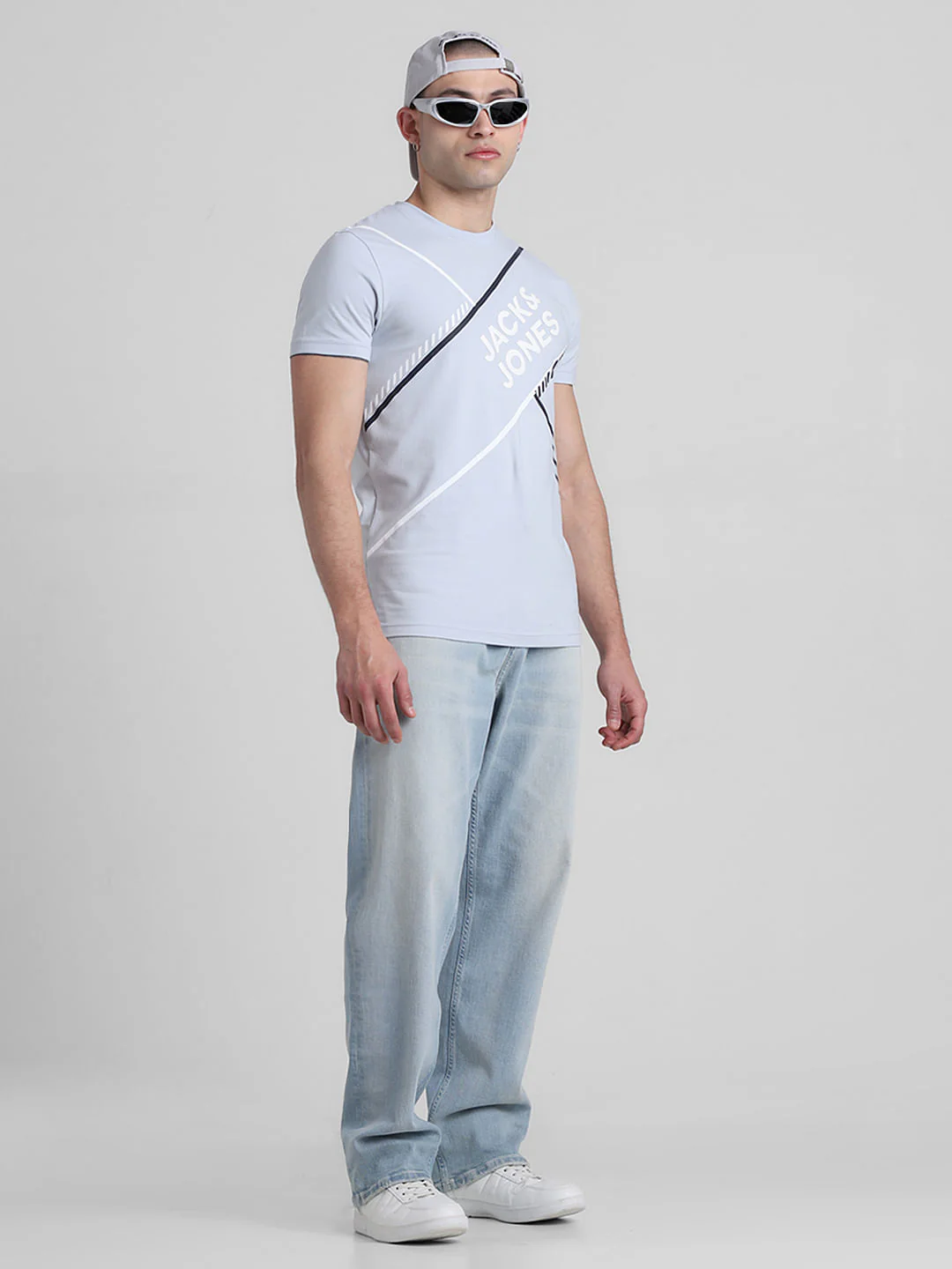 Light Blue High Rise Dario Loose Fit Jeans - Image 5