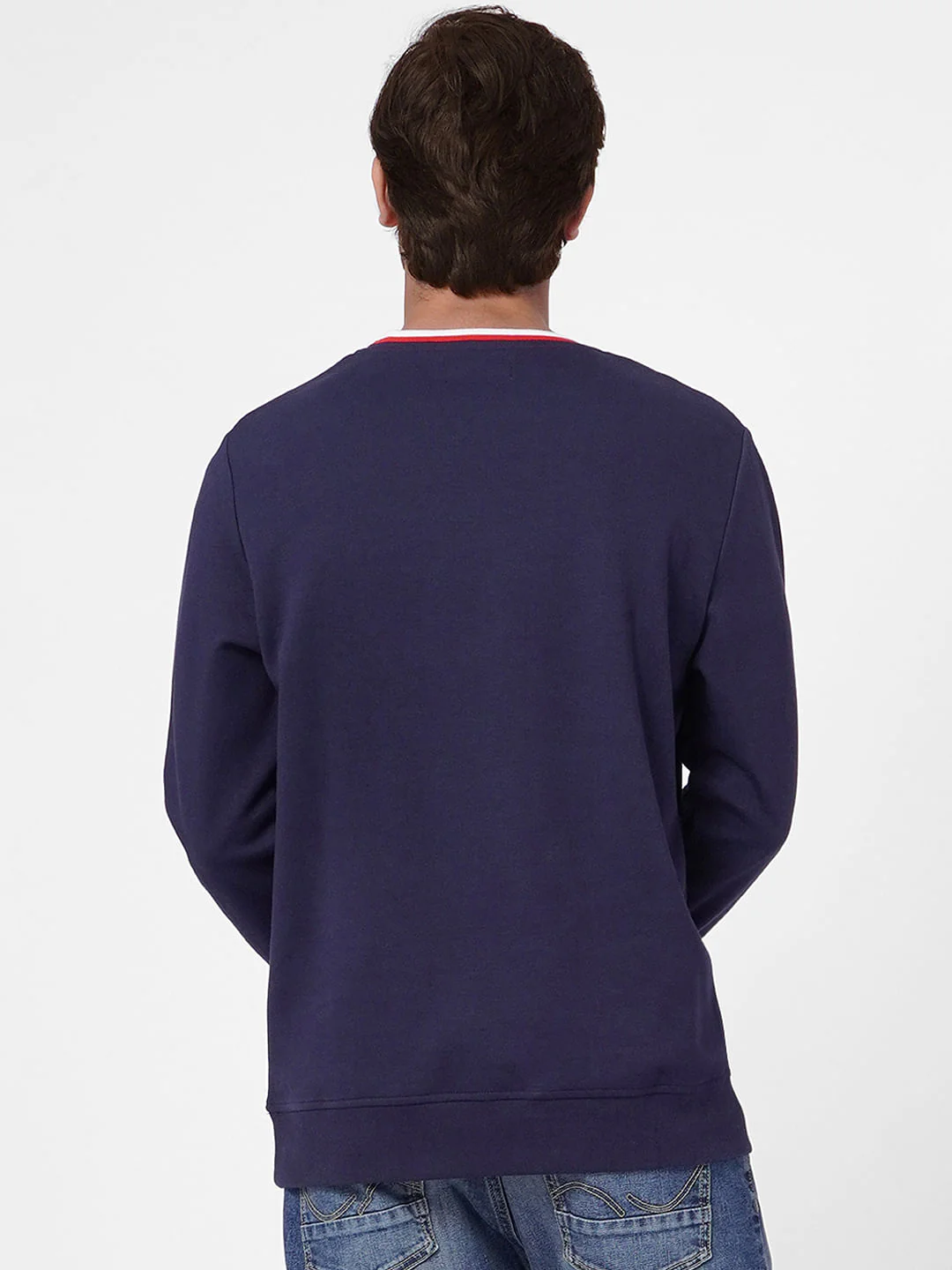 Blue Logo Print Sweatshirt - Image 4