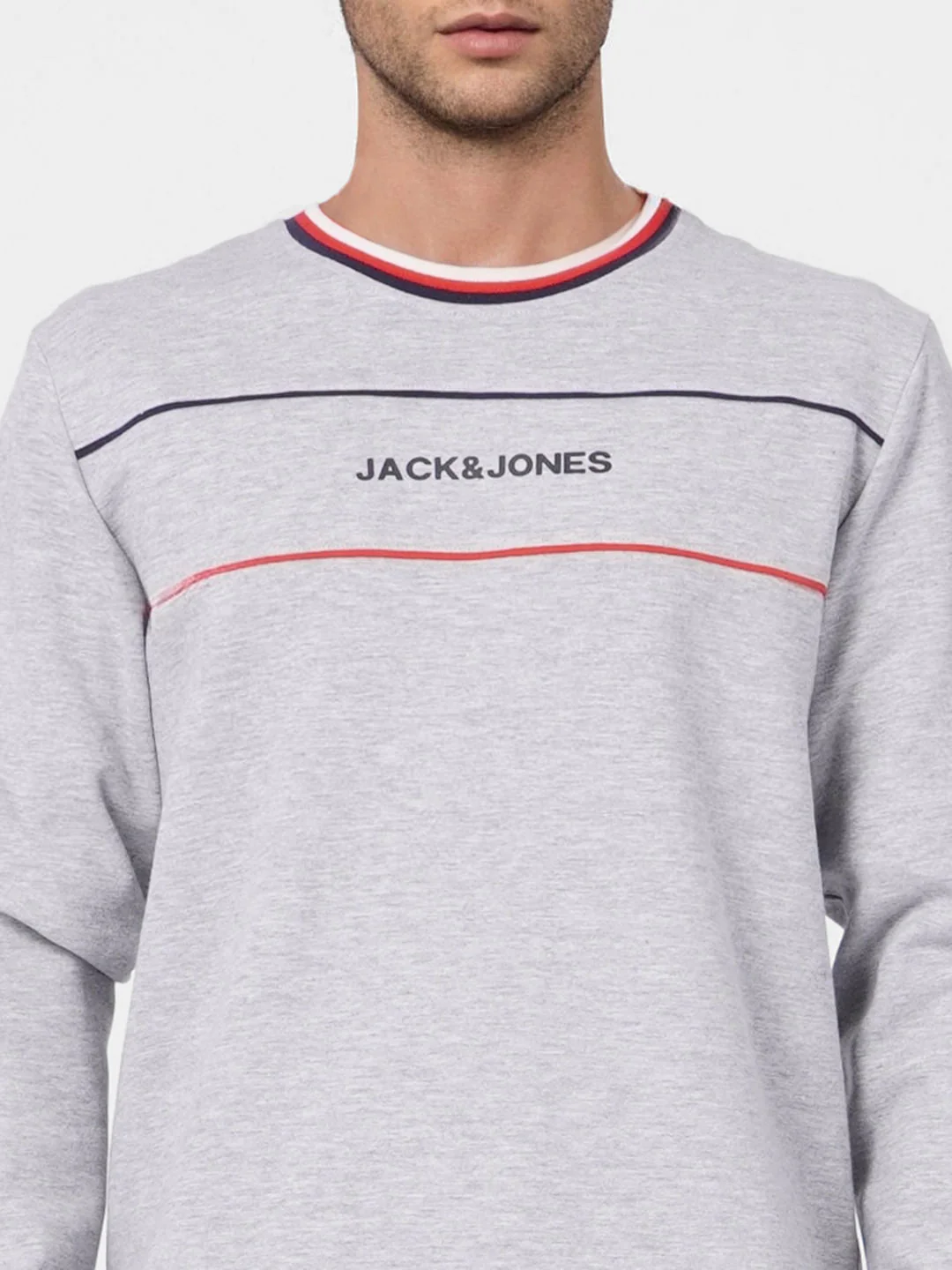 Grey Logo Print Sweatshirt - Image 5