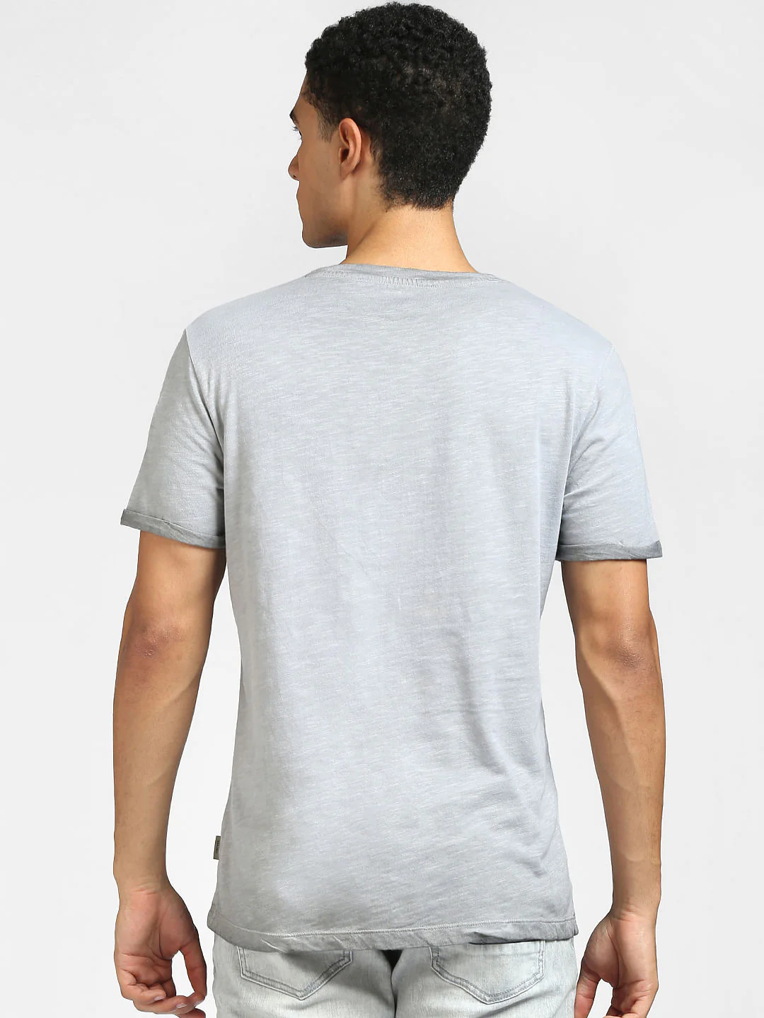 Grey Camo Crew Neck T-shirt - Image 4