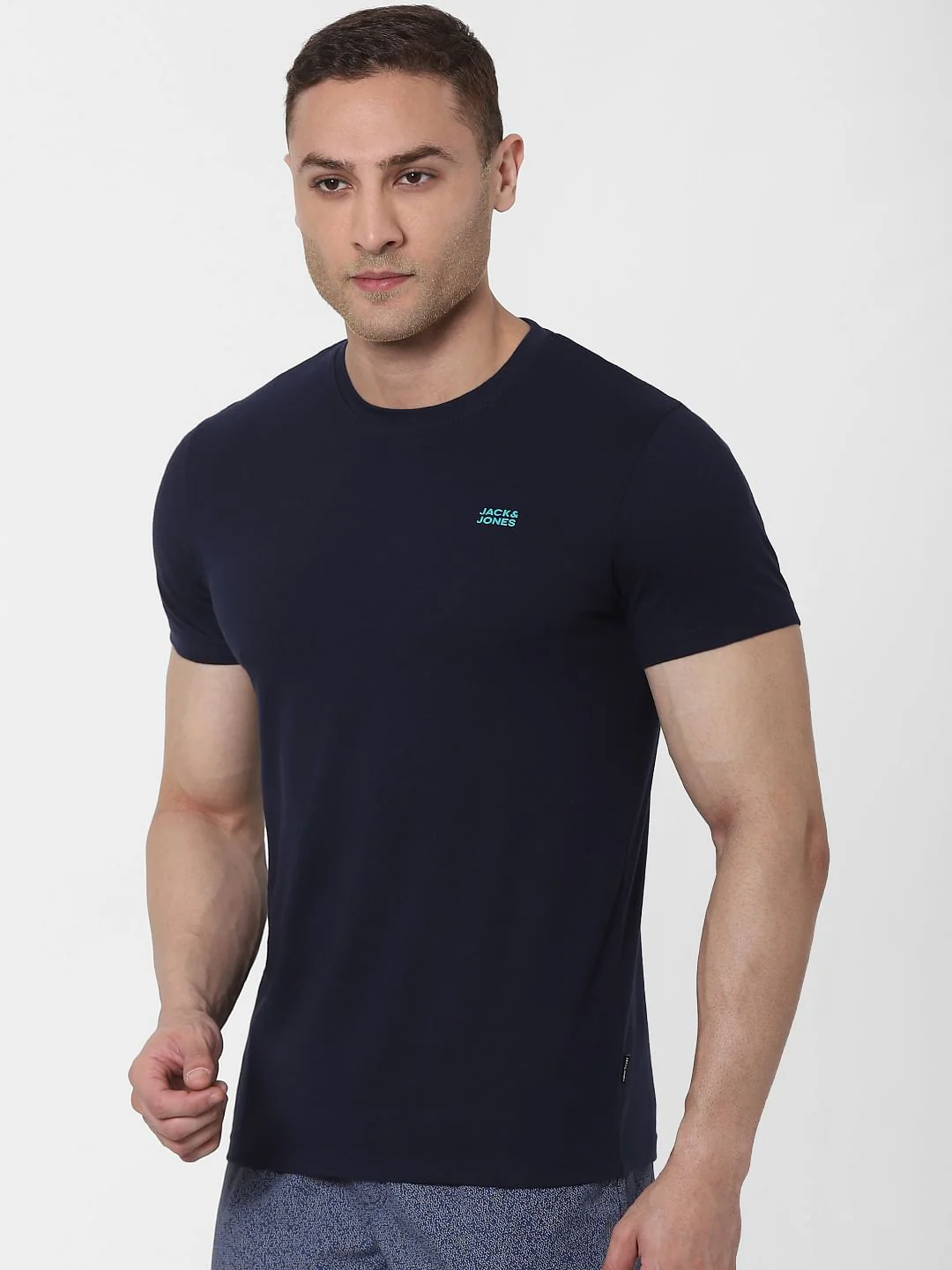 Blue Crew Neck T-shirt - Image 3